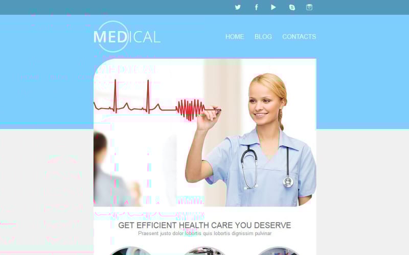 medical responsive newsletter template 52745 original