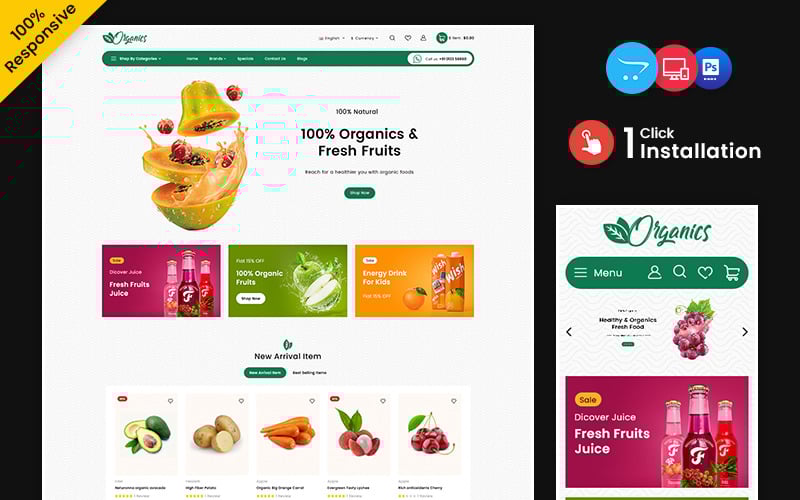 organics oganic food and drink multipurpose responsive opencart store 203052 original