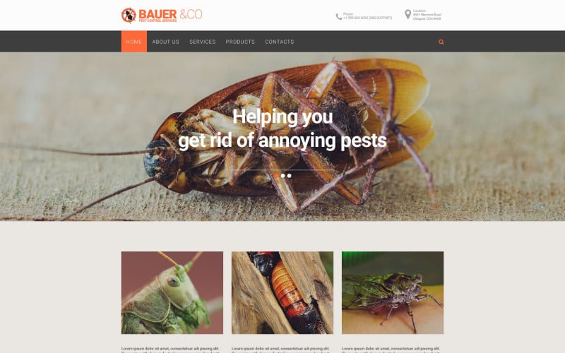 pest control responsive website template 57830 original