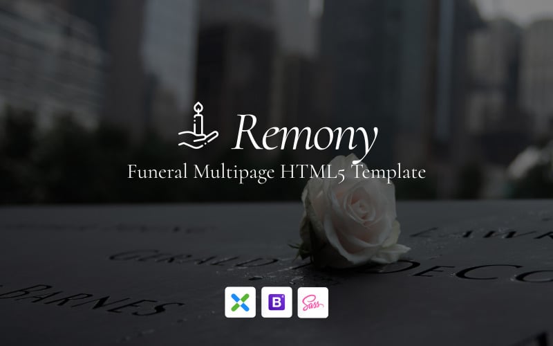 remony funeral home responsive website template 147692 original