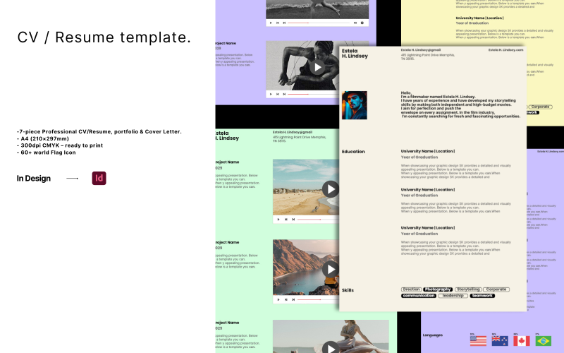 resume portfolio amp cover letter template 510644 original