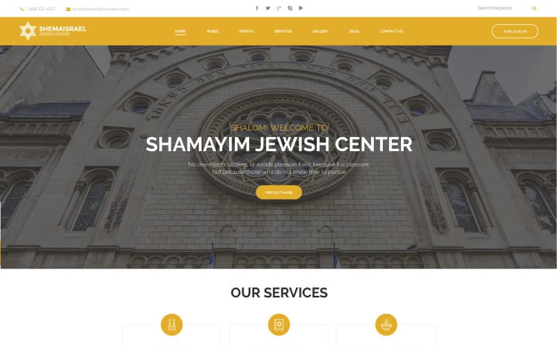 shema israel jewish cultural and religious center wordpress theme 73548 original 2