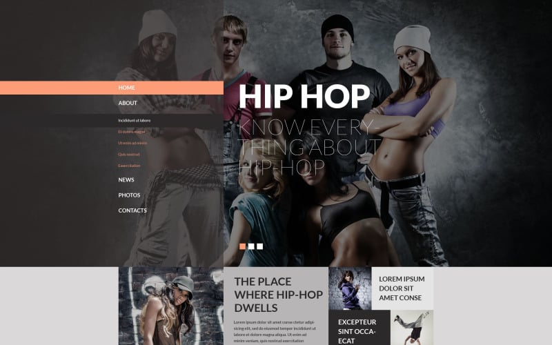 street dance website template 53107 original