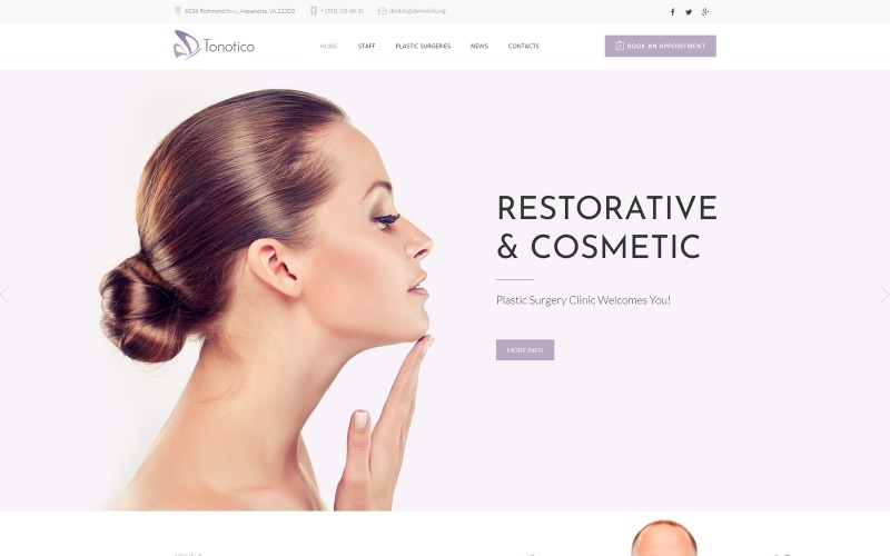 tonotico plastic surgery clinic responsive wordpress theme 64018 0 original