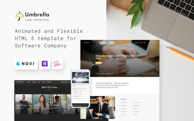 Umbrella Law Consulting Website Template Template Witch