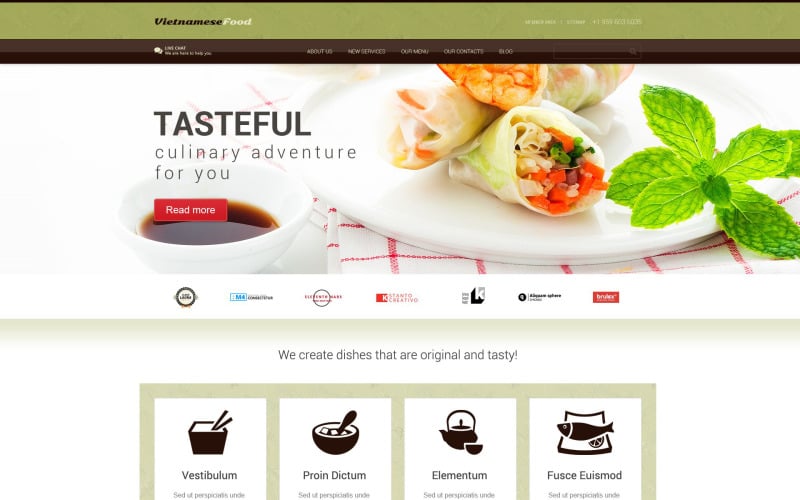 vietnamese restaurant responsive wordpress theme 52438 original