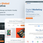 Digital Marketing Elementor Template Kit – WebGlobal Creative Agency