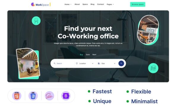 workspace co working space html template 350344 original workspace coworking html template for shared offices and startups