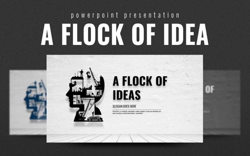 a flock of ideas powerpoint template original