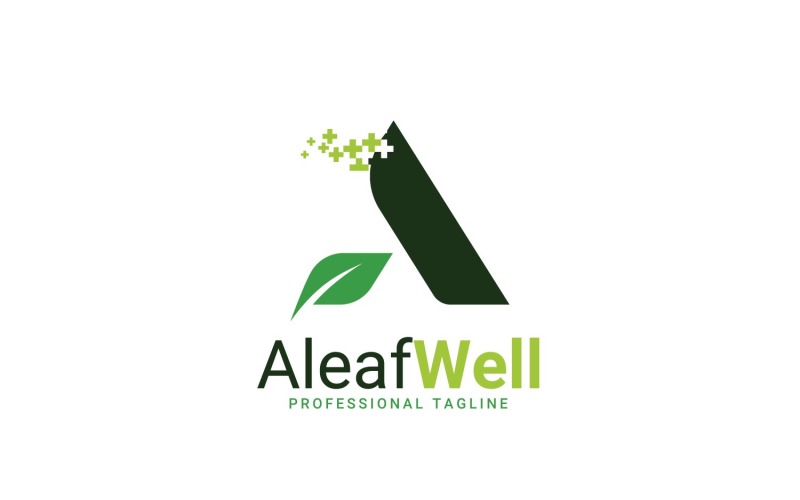 a leaf well logo template original