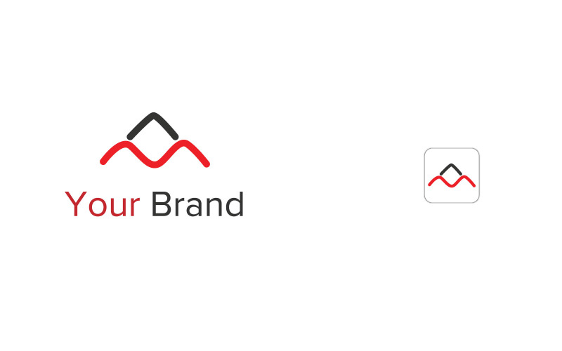 a m business logo design vector original