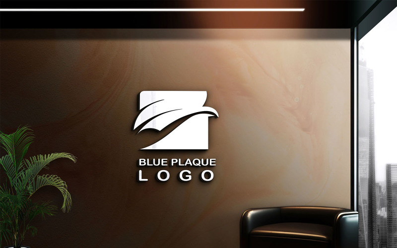 a modern logo of the blue palette original