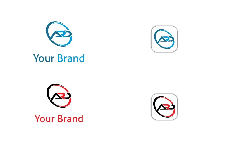 a r d logo design template original