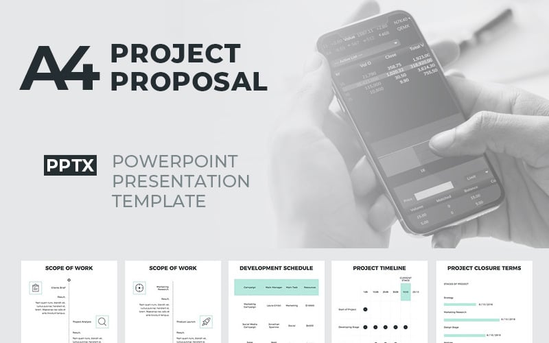 a project proposal powerpoint template original