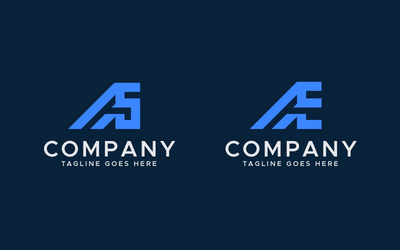 a or ae letter logo design template original