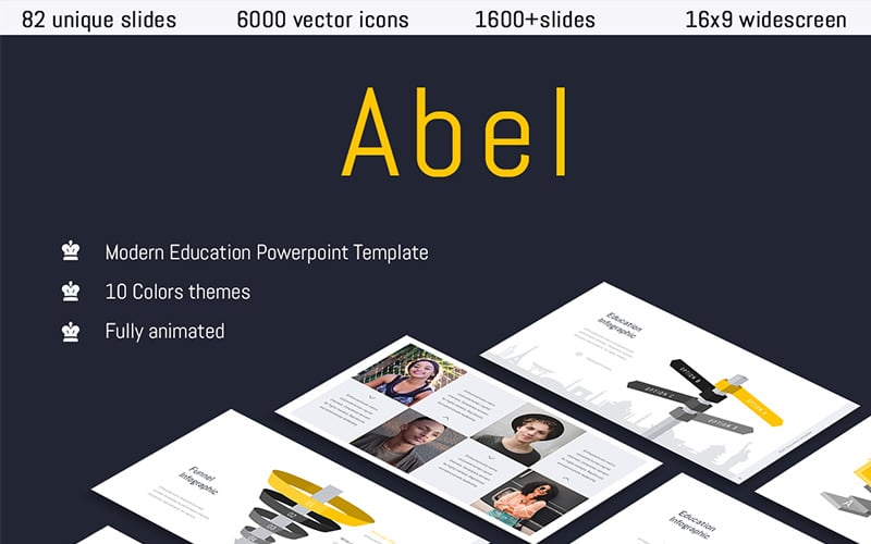 abel education multipurpose powerpoint template original