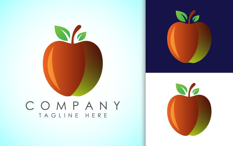 abstract apple logo sign symbol original
