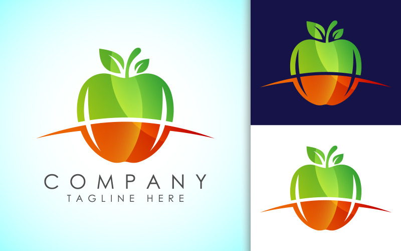 abstract apple logo sign symbol original