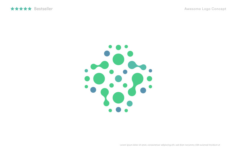 abstract bubbles medical cross logo template for vaccination center original