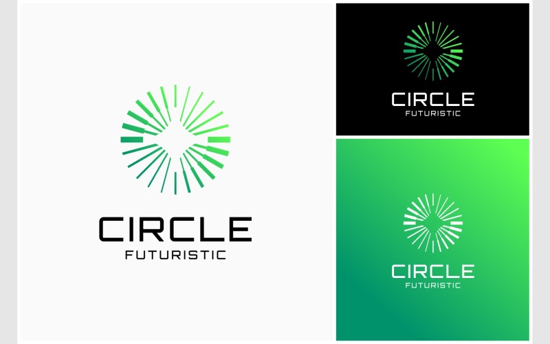abstract circle motion radial logo original