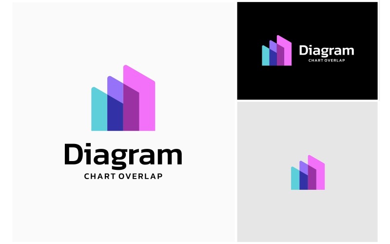 abstract data business chart logo original