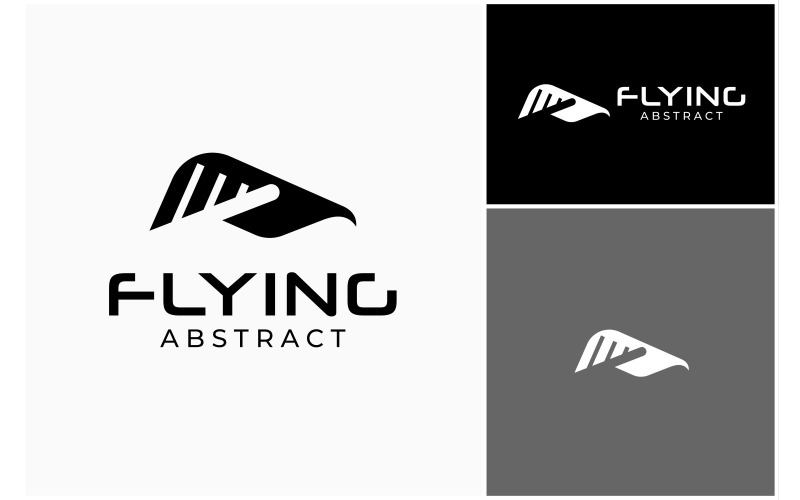 abstract flying eagle logo original