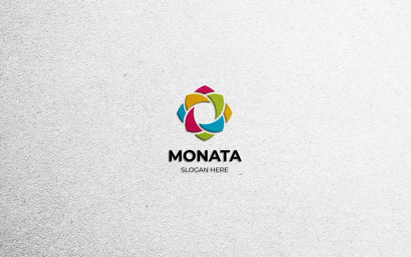 abstract geometric monata logo original