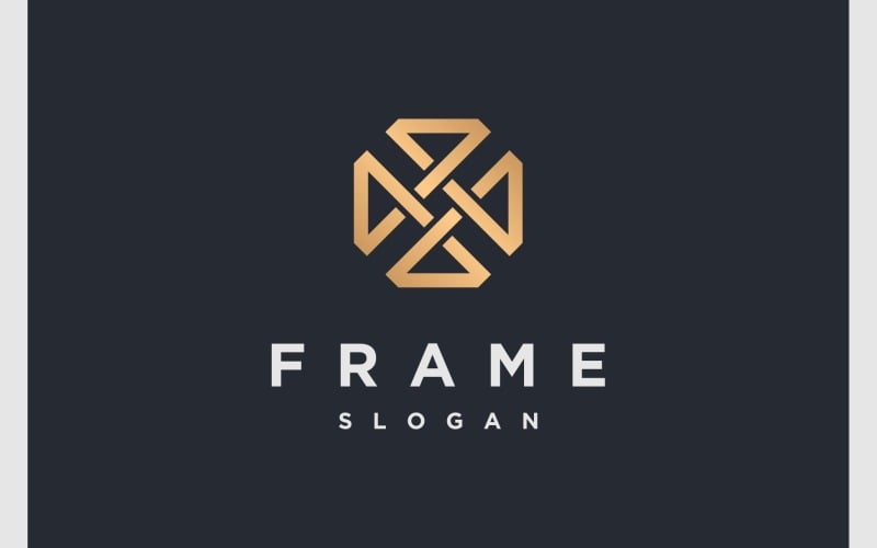abstract gold luxury decoration logo original