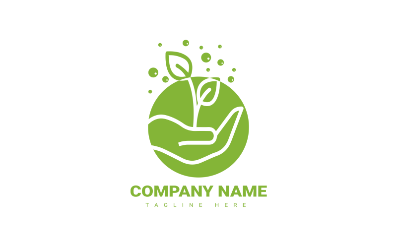 abstract natural vector logo design template original
