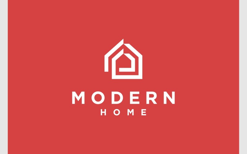 abstract simple home logo original