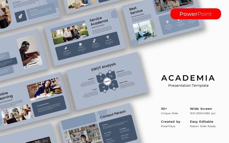 academia education powerpoint template original