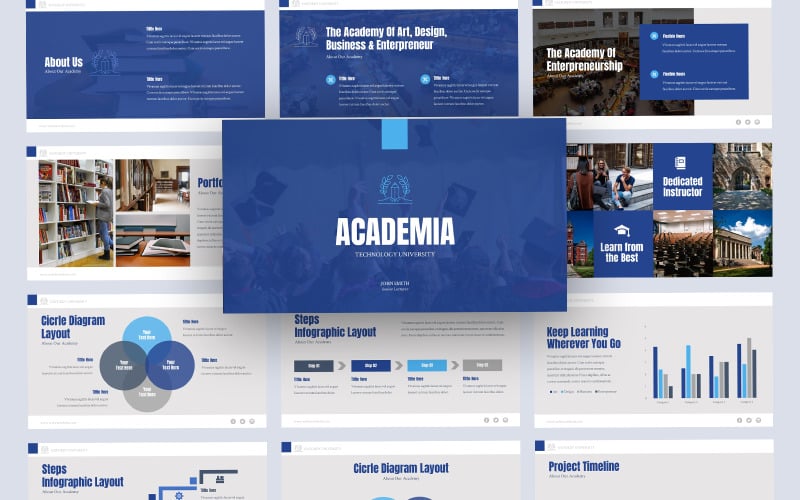 academia university education powerpoint template original