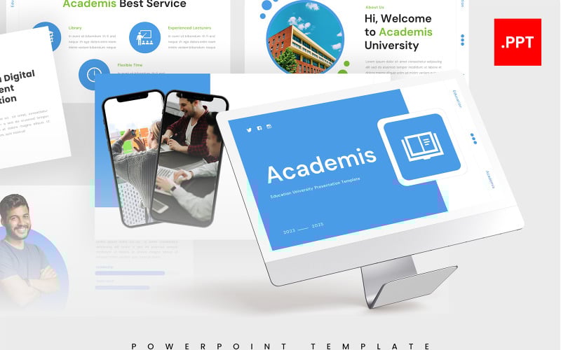 academis education university powerpoint template original