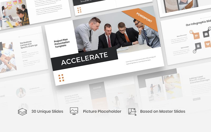 accelerate project plan powerpoint template original