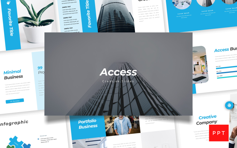 access creative powerpoint template original