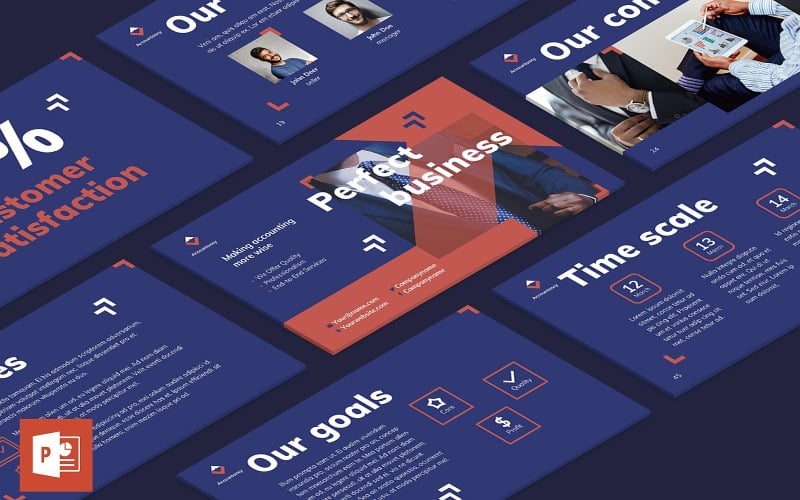 accountancy firm presentation powerpoint template original