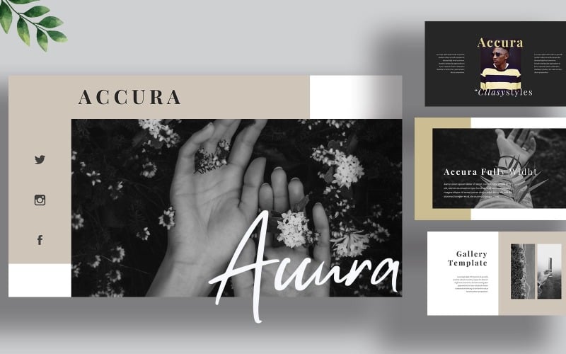 accura retro powerpoint template original