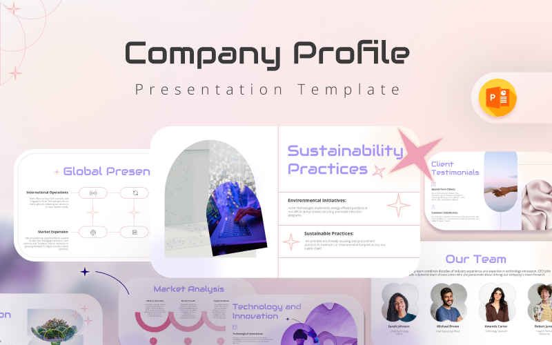 acme technologies company profile powerpoint template original