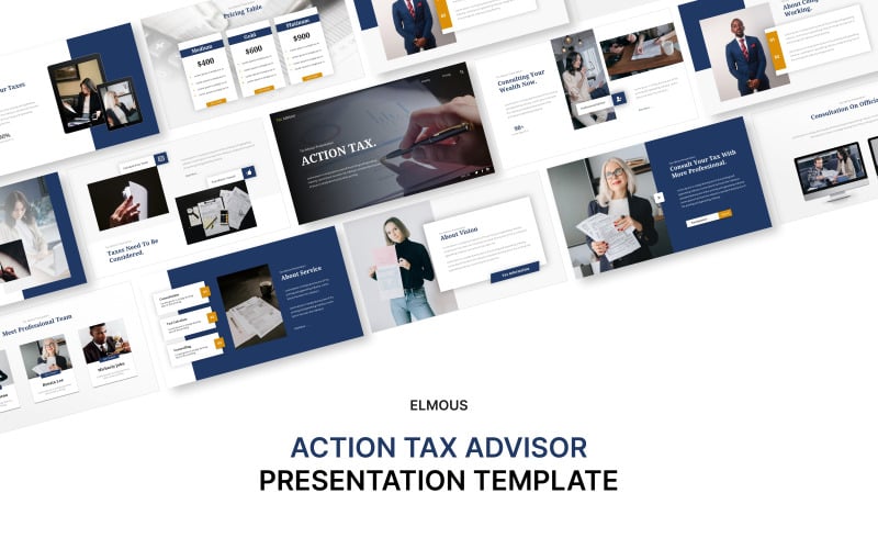 action tax advisor powerpoint presentation template original