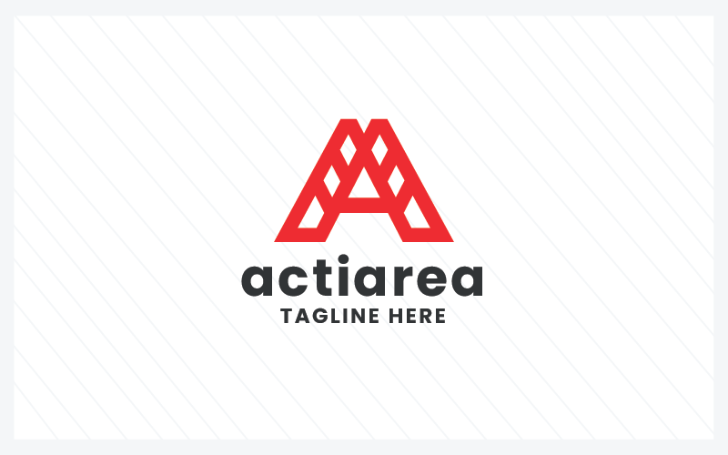 activate area letter a logo original