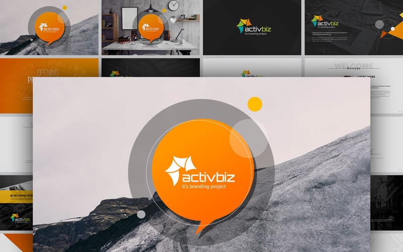activbiz business powerpoint template original