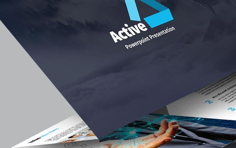 active powerpoint template original