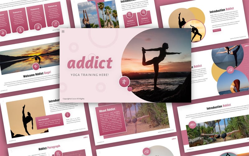 addict wellness multipurpose powerpoint presentation template original