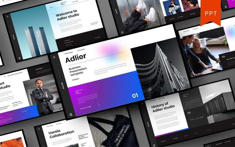 adlier business powerpoint template original