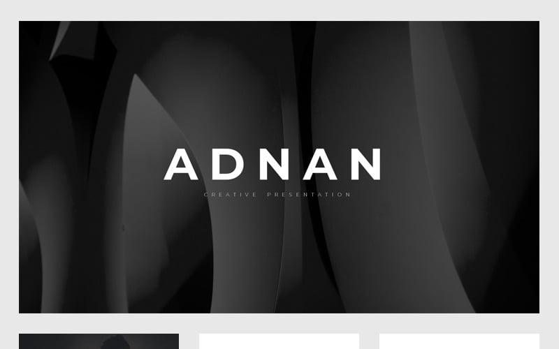 adnan minimal presentation powerpoint template original
