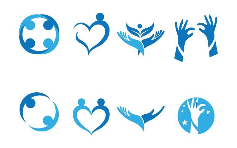 adoption and community logo vector icon original