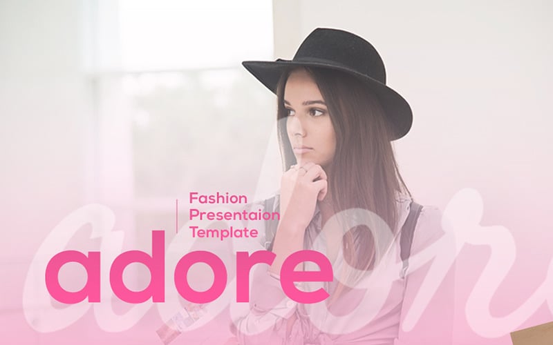adore fashion presentation powerpoint template original