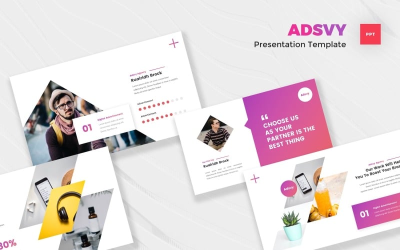 adsvy advertisement powerpoint template original