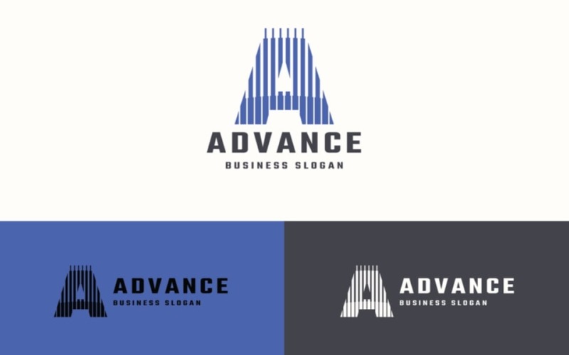 advance letter a professional logo original