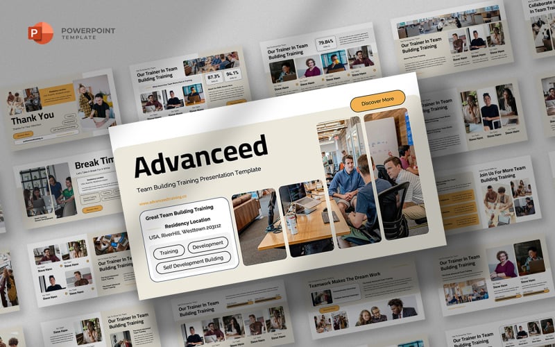 advanceed team building training powerpoint template original